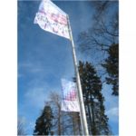 Flaggstang i aluminium 7,8 meter