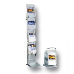 Foldaway ultramobilt brosjyrestativ